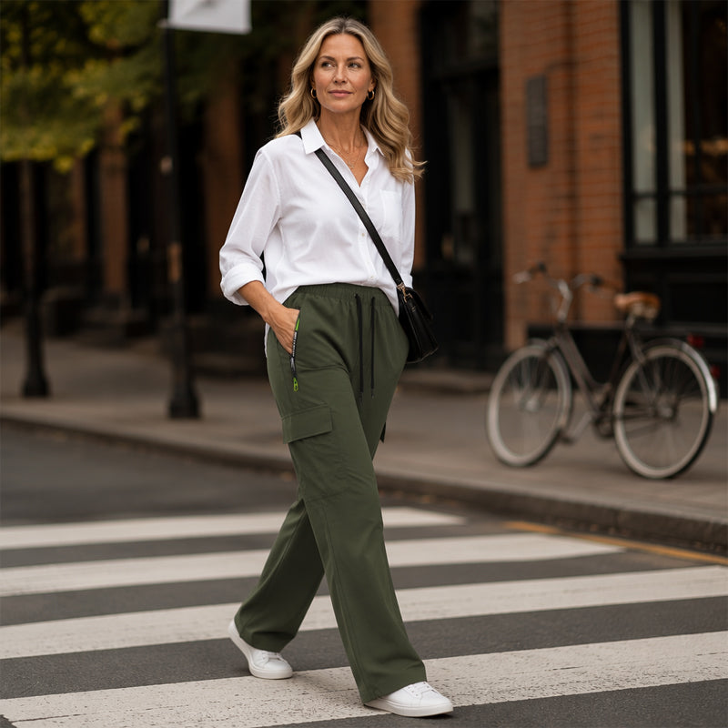 👖 OFERTA POR TIEMPO LIMITADO: ¡50 % DE DESCUENTO! 💥 Pantalones cargo vintage para mujer con bolsillos: corte holgado, transpirables, cintura ajustable ✨