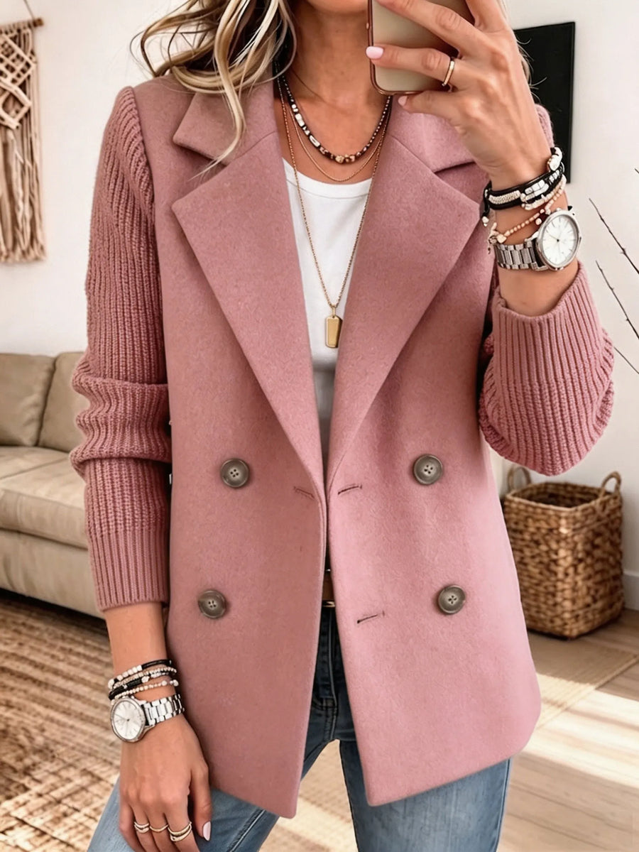 Carla | Blazer Elegante con Mangas de Punto